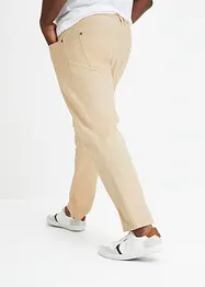 Pantalon droit taillé élastiquée 100% coton, Regular, bonprix
