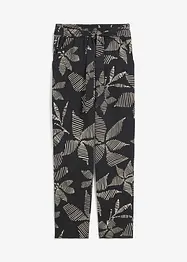 Pantalon taille élastiquée avec lien à nouer, bonprix