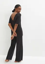 Pyjama en viscose mélangée avec pantalon large, bonprix