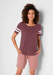 Lot de 2 T-shirts de sport décontractés, manches courtes, bonprix