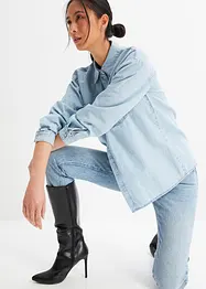 Jean droit taille haute, peu stretch, bonprix