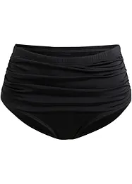Bas de maillot sculptant, taille haute, maintien léger, avec fronces, bonprix