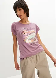 T-shirt à imprimé plume, bonprix