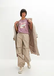 T-shirt à imprimé plume, bonprix