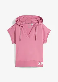 T-shirt de sport avec capuche, oversize, bonprix