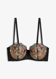 Soutien-gorge balconnet à armatures orné de broderies, bonprix