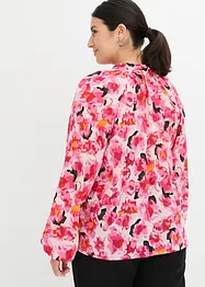 Blouse en mousseline avec lavallière, bonprix