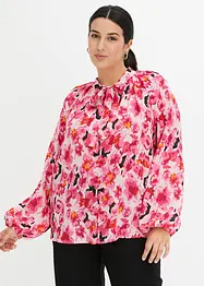 Blouse en mousseline avec lavallière, bonprix