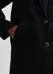 Manteau court à col en maille, bonprix