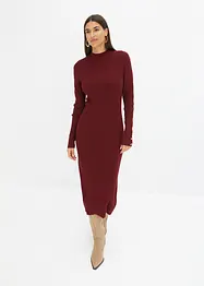 Robe en maille à col roulé, bonprix