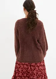 Pull en fil plume douillet, bonprix