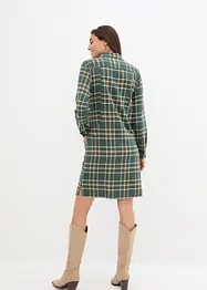 Robe-chemise en flanelle à carreaux, bonprix