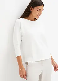 Sweat-shirt oversize en matière texturée, bonprix