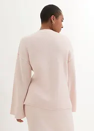 Pull boxy en maille côtelée, bonprix