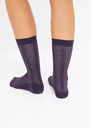 Lot de 4 paires de chaussettes avec du coton, bonprix