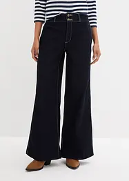 Jean Wide Leg, taille haute, extensible, bonprix