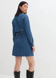 Robe en jean avec ceinture, bonprix