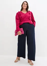 Blouse à volants en viscose fluide, bonprix