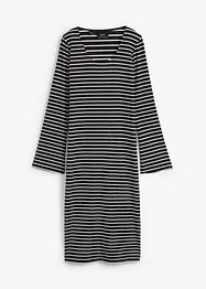 Robe rayée en jersey côtelé, bonprix