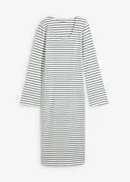 Robe rayée en jersey côtelé, bonprix