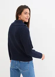 Gilet en maille à fermeture zippée, bonprix