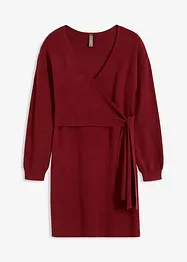 Robe en maille style cache-cœur, bonprix