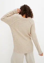 Pull en fil peluche, bonprix