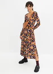 Robe midi en jersey Milano à fleurs, RAINBOW