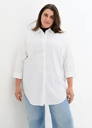 Chemisier oversize en coton à manches 3/4, bonprix