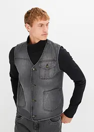 Gilet sans manches en jean, Regular Fit, bonprix