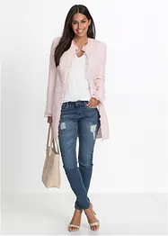 Blazer long en maille bouclée, bonprix