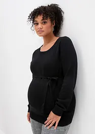 Pull de grossesse 100% coton avec lien à nouer, bonprix