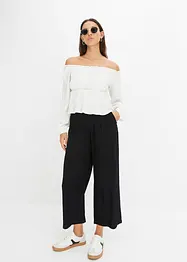 Blouse Carmen, effet froissé, bonprix