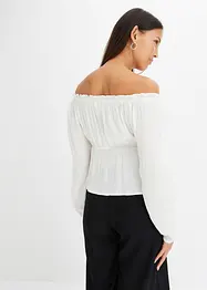 Blouse Carmen, effet froissé, bonprix