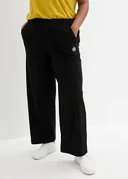 Pantalon fluide avec taille confortable, jambes larges, bonprix