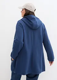 Long sweat zippé avec poches zippées, bonprix