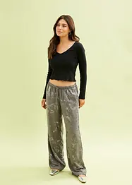 Pantalon tissé avec impression foil brillante, bonprix