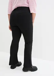 Pantalon évasé à taille haute et élastiquée, bonprix