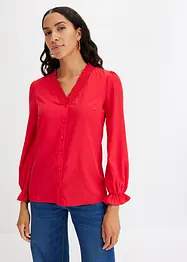 Blouse à détails smockés, bonprix