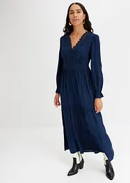 Robe longue avec dentelle, bonprix