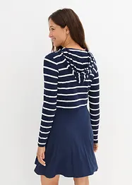 Robe de grossesse et d'allaitement avec pull à capuche en viscose, bonprix