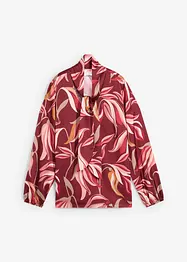 Blouse à lavallière en satin brillant, bonprix