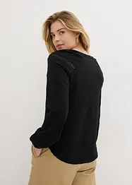 Blouse longue et ample à manches longues, bonprix