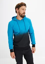 Sweat à capuche avec polyester, en dégradé de couleur, bonprix