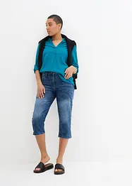 Jean stretch droit taille normale, longueur 3/4, bonprix