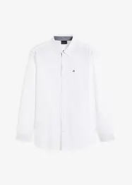 Chemise manches longues Oxford à broderie, bonprix