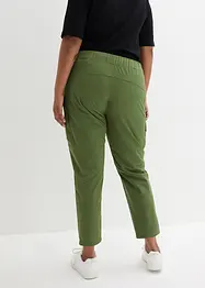 Pantalon technique déperlant avec taille élastiquée, longueur cheville, bonprix