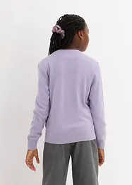 Pull fille en maille à imprimé, bonprix