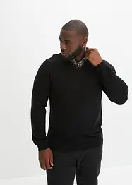 Pull en fine maille à col chemise, bonprix