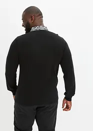 Pull en fine maille à col chemise, bonprix